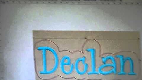 Creating an outline of a name in Embird Studio