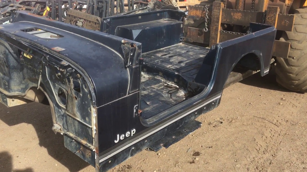 87-95 Jeep Wrangler YJ Tub A Body Shell Sport Laredo Sahara No Rust    - YouTube
