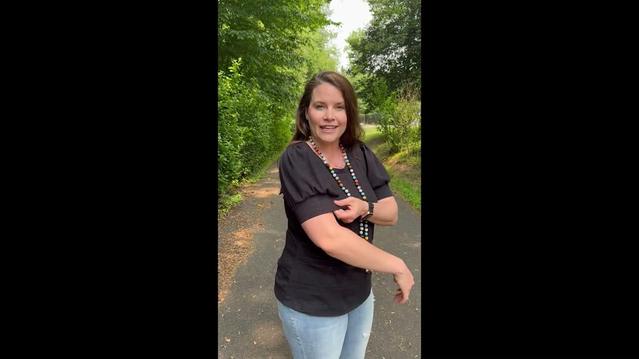 LuLaRoe Eloise Puff Sleeve Top Review | Size M - YouTube