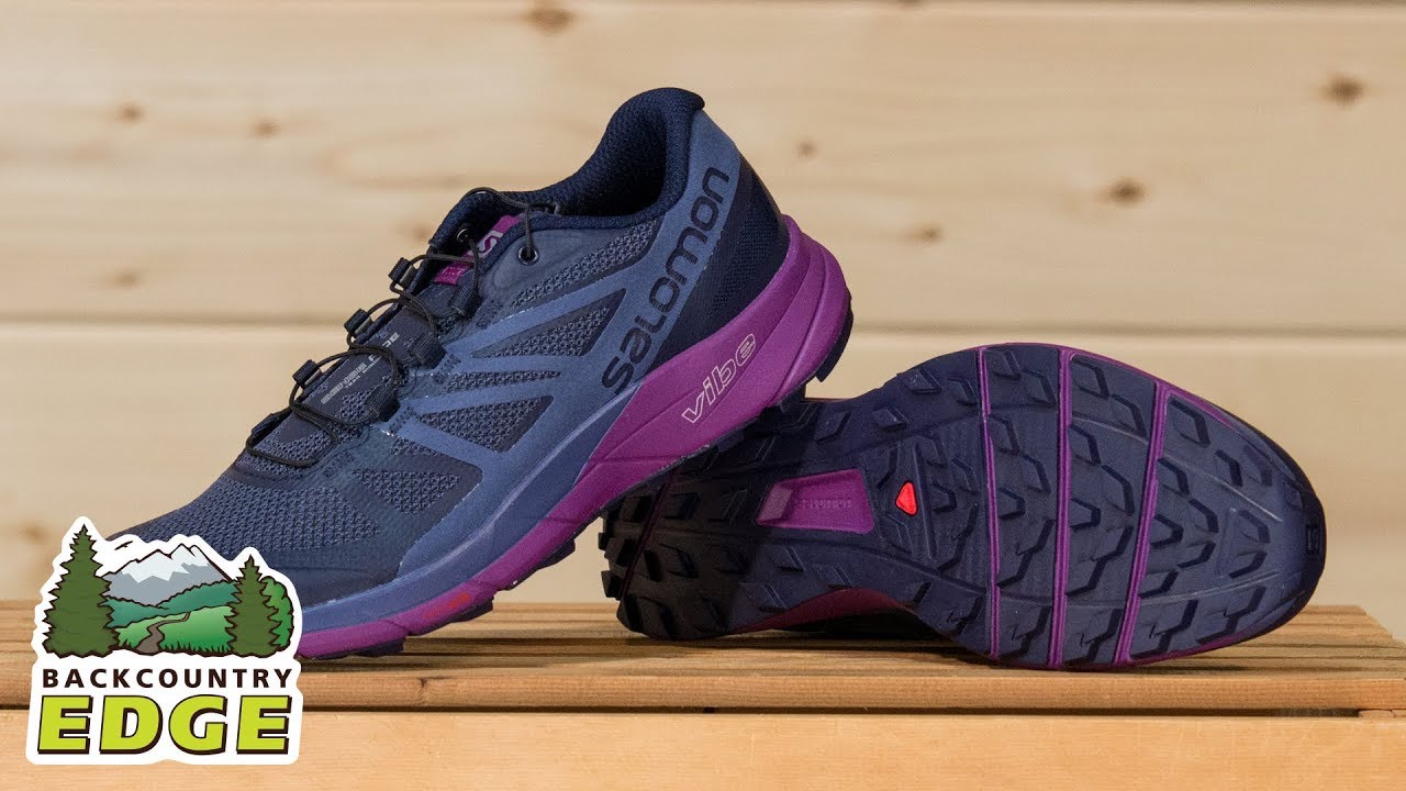 Salomon Sense Ride Womens Trail Running Shoes Purple 