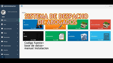 sistema de despacho de abogados juridico con codigo fuente