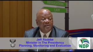 Minister Jeff Radebe's Lecture on NDP 2030