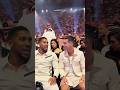 Anthony Joshua and Cristiano Ronaldo watching Tyson fury vs Oleksandr Usyk boxing match.