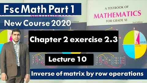 Find inverse by using elementary row operations