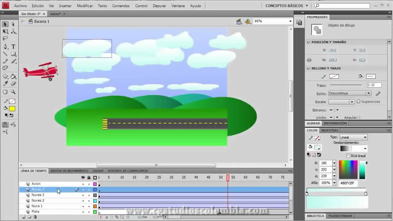 042-2 Taller de como animar con Flash - Tutorial Flash CS4 . CG Studios ...