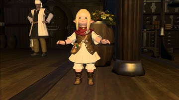 「Final Fantasy XIV」A Realm Reborn: Lalafell Emote