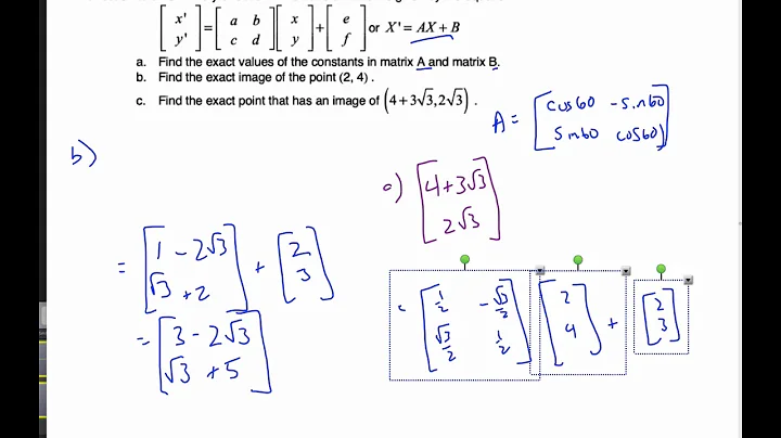 IB MAI HL - 6.4.1 Affine Transformations