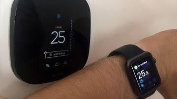 Using the Ecobee3 smart thermostat with Apple Watch