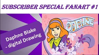 Subscriber special fanart #1 - Drawing Daphne Blake On MS paint with mouse- draw with charm