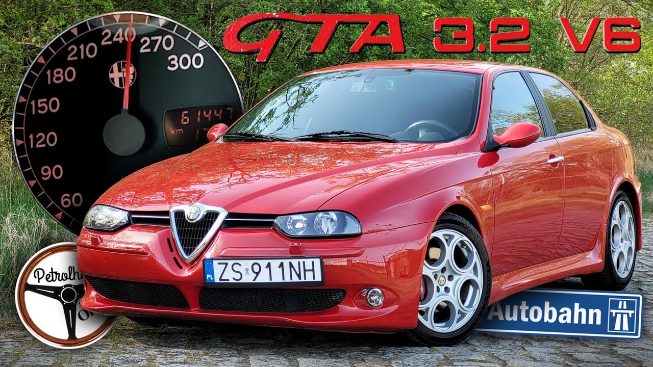 2002 Alfa Romeo 156 GTA (250 KM) | V-MAX, 0-100, 100-200 km/h, Autobahn, TEST. | 4K