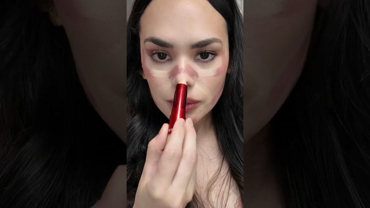 Нанесение румян и консилера 