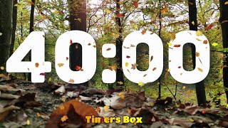 Fall 40 Minute Autumn Timer with Relaxing Music 🍂 Teachers, Classroom, Kids, Study #RelaxingMusic