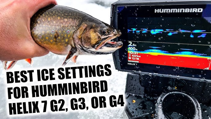 Best Settings for Humminbird Helix 5 G2 When Ice Fishing 