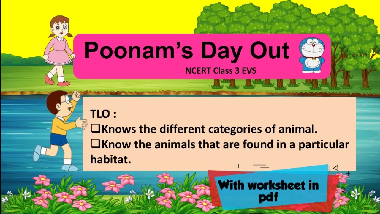 Poonam's Day Out l Ncert Class 3 EVS l With TLO and worksheet - YouTube