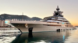 Superyacht NORD departing Gibraltar 4K