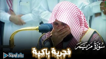 فجرية باكية توقظ القلب من سورة مريم للشيخ د.#ماهر_المعيقلي يوم 23محرم1444ه‍ #روائع_المعيقلي