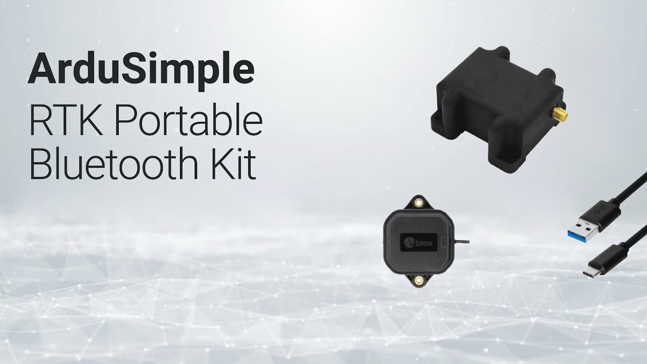 RTK Portable Bluetooth Kit, lightest solution with ZED-F9P - ArduSimple