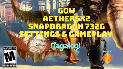 AetherSX2 Snapdragon 732g GOW settings+gameplay (tagalog)