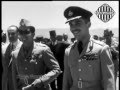 الأردن - إستعراض عسكري في حضور الملك الحسين وابن عمه الملك فيصل 1956