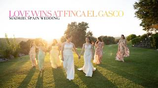 Two Brides Wedding at Finca El Gasco, Madrid, Spain