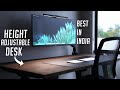 A Perfect Home workspace and Creators desk | Jin office Height Adjustable desk