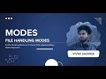 43 File Handling Modes | Read, Write, Append, Binary Modes | CodeNook Vivek Sharma