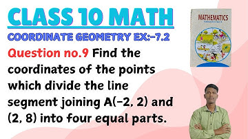 Find the coordinates of the points which divide the line segment joining A(-2, 2) and (2, 8) into