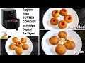 Air fryer cookies  eggless butter cookies in philips digital air fryer  air fryer recipes