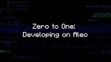 ZK HACK III - Zero to One: Developing on Aleo