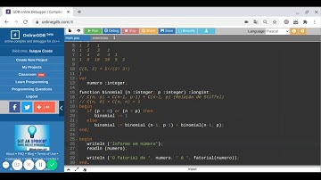 Aula 80 | Solução do exercício 26 (triângulo de Pascal)