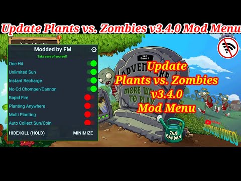 Plants Vs Zombies V3.4.3 - Mod Menu 