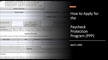 How to Apply for the Paycheck Protection Program (PPP)