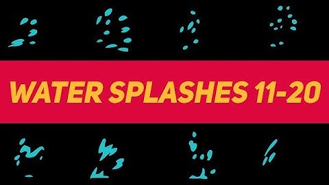 Liquid Elements Water Splashes 11-20 Motion Graphics Templates