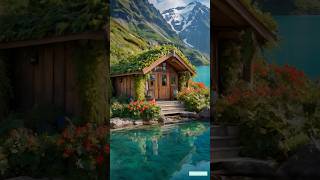 Hidden Floral Cabin By The Turquoise Lake A Living Fairytale