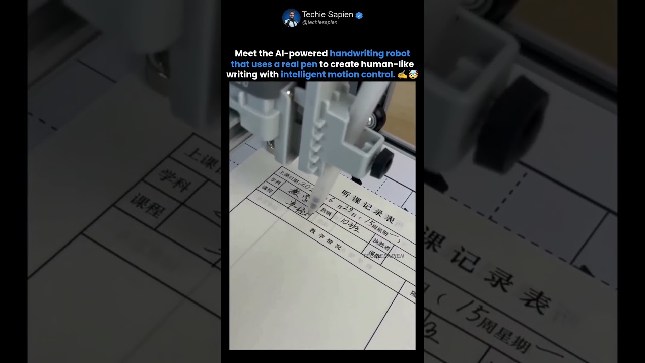 AI Handwriting Robot Perfectly Replicates Human Writing with Incredible Precision 🤖✍️🧠