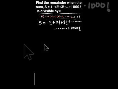 Find the remainder