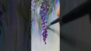 Wisteria Painting, Elsa Weiss Bekolli / Full video coming soon: How to paint Wisteria