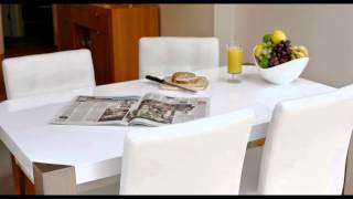 WHITE DINING TABLE AND CHAIRS. . . . . . . Dining Sets - Overstock.com www.overstock.com ... Furniture Dining Room & Bar 