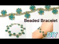 ビーズをステッチして【Beaded Bracelet】DIY/ビーズブレスレットの作り方/3mm/Seed Beads(11/0)