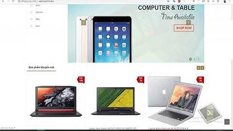 Giới thiệu website bán hàng máy tính online php mysql ( source code đồ án 2020 )