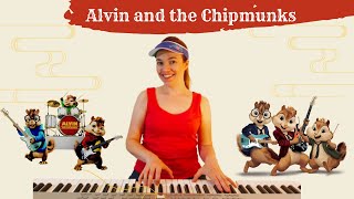 Alvin and the Chipmunks - Title Song on Piano | intermediate level