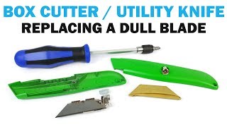 Replacing a Utility Knife & Box Cutter Blade | DIY