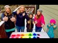 Learn english colors rainbow snow shapes with sign post kids