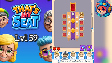 That’s My Seat – Level 59 Walkthrough & Answer | Mobile Logic Puzzle Game 