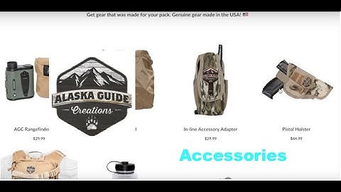 Alaska Guide Creations: Accessories