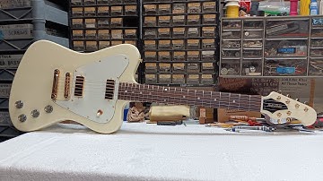 Re-Designed Non Reverse Firebird  -  Neck Through  -  Full Guitar Build  -  No Talking