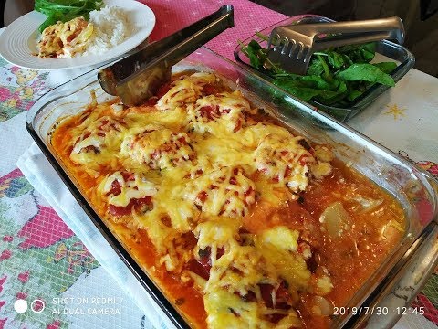 Filé de Frango Assado Com Batatas! Por Solange Silva!