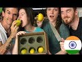 AMERICANS TRY INDIAN MANGOS FOR THE FIRST TIME!!!