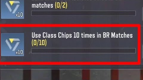 Use Class Chips 10 times in br matches
