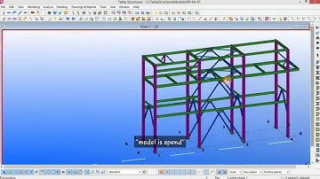 How to Create and open model | Tekla structures tutorial